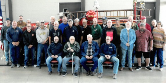 Group photo of Fire/EMS retiree luncheon 2023