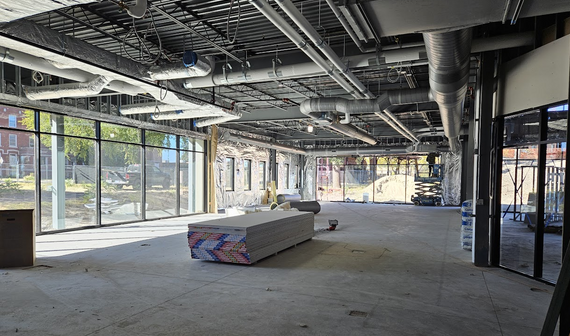 Library construction inside children's area 10-20-23