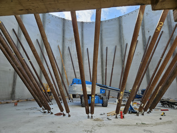 Inside 1st Street water tank 10-26-23