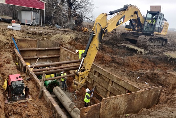 Cow Palace sewer under construction