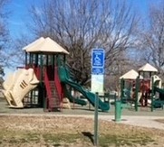 Tobacco-free parks sign at playground