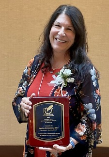 Denise Duerksen with Clerk of the Year Award