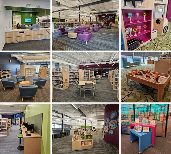 Inside the new library