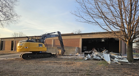 Demo begins at old library