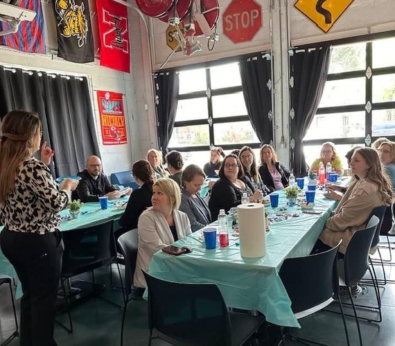 Administrative professionals at luncheon