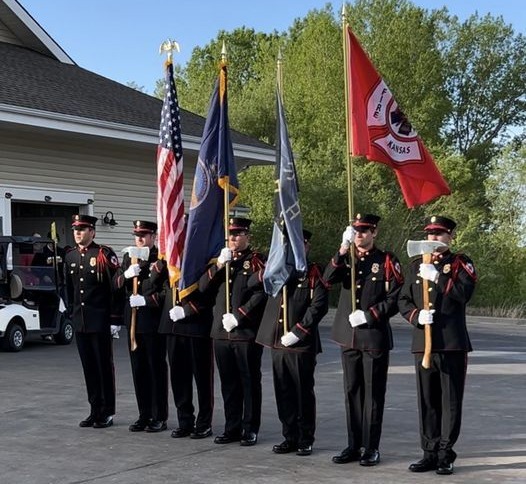 Honor Guard presenting colors