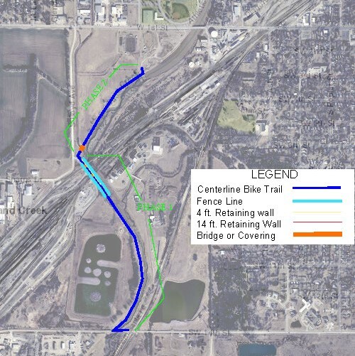 Bike path extension map