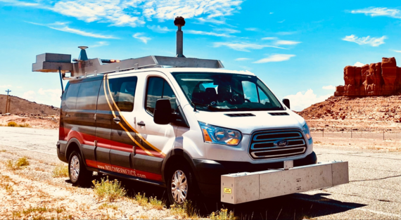 Pavement survey vehicle