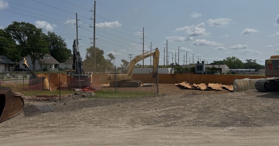 1st Street water tank demo complete