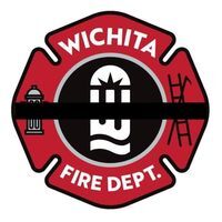 Wichita Fire Department logo with mourning band