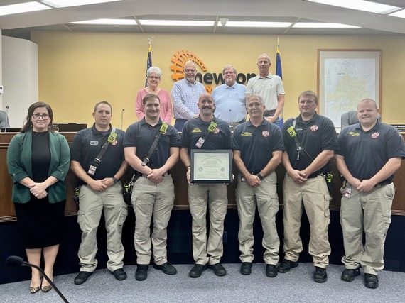 Captain Drew Couey honored by City Commission