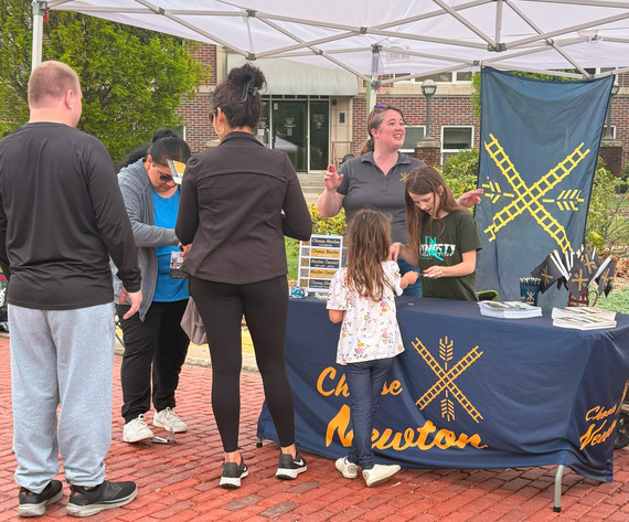 Choose Newton booth at Open Streets