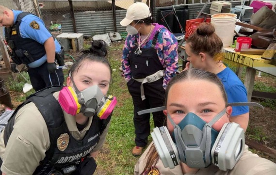 Animal Control Officer at rescue operation