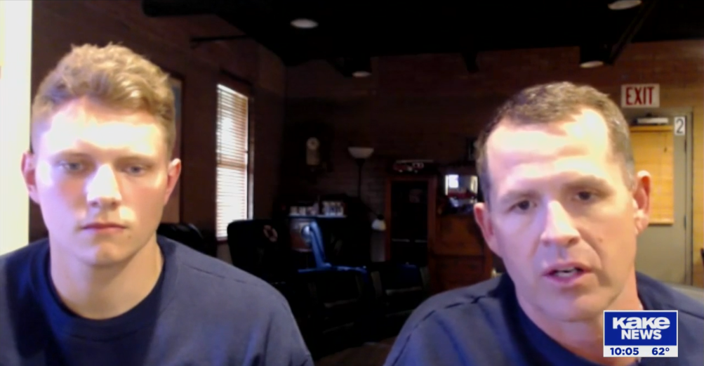Fire/EMS staff on KAKE News