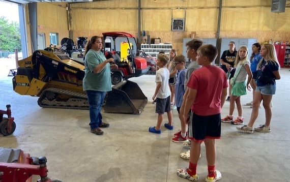 Community campers touring Parks facility