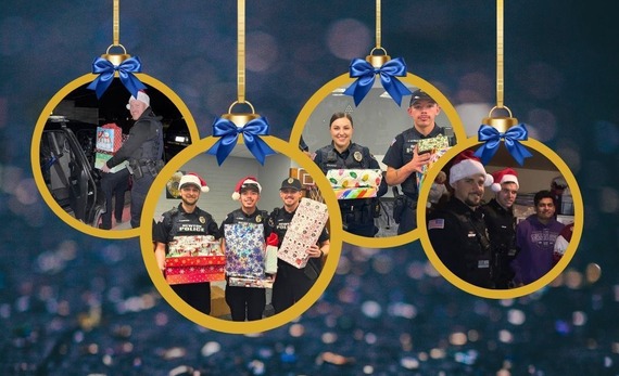 Blue Christmas graphic