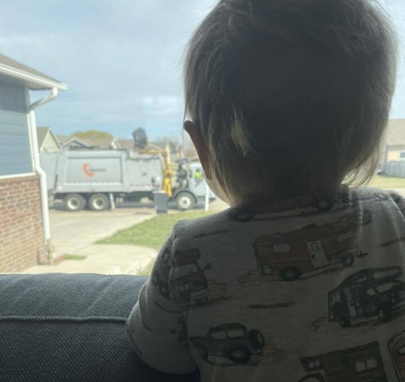 dustin H son trash truck