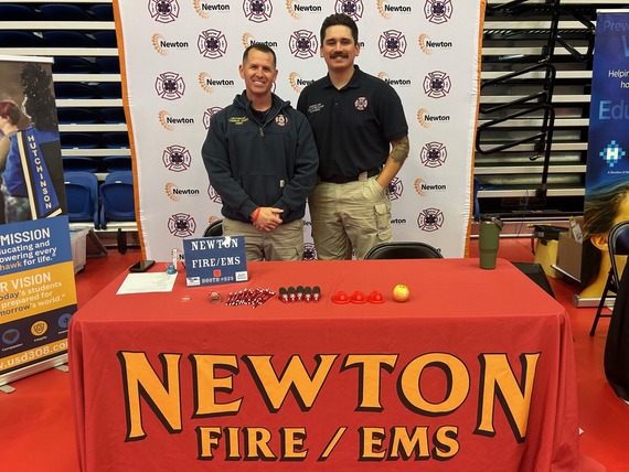 Fire-EMS staff at career fair