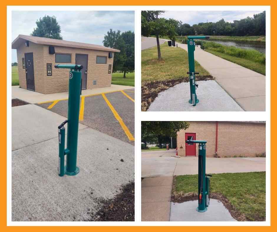 bike rack collage