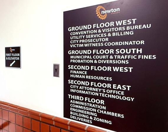 Updated City Hall signage