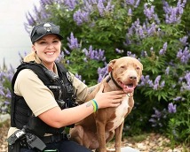 ACO Lyndsey and dog