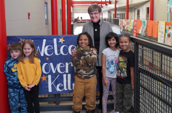 Governor Kelly Meets Students