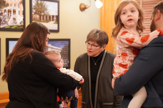 Governor Kelly meets with families