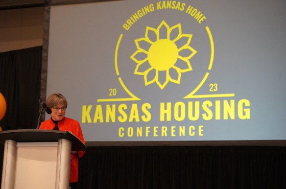 Governor Kelly speaks at the 2023 Kansas Housing Conference