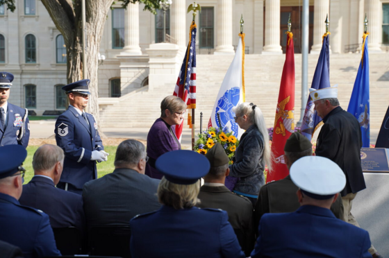 Governor Kelly at the Gold Star Families Remembrance and Recognition Ceremony