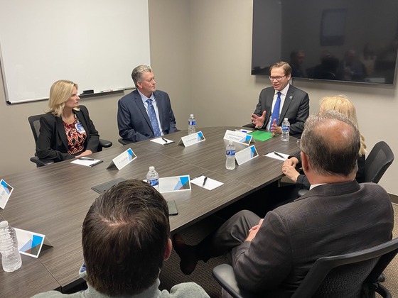 Lieutenant Governor Toland speaks with roundtable participants