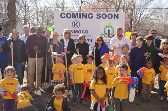 Governor Kelly at a child care center groundbreaking in Lawrence earlier this year