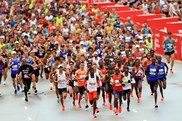 Chicago marathon runners