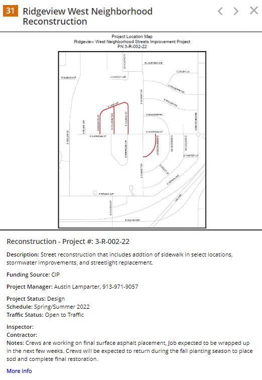 Ridgeview West Neighborhood Reconstruction