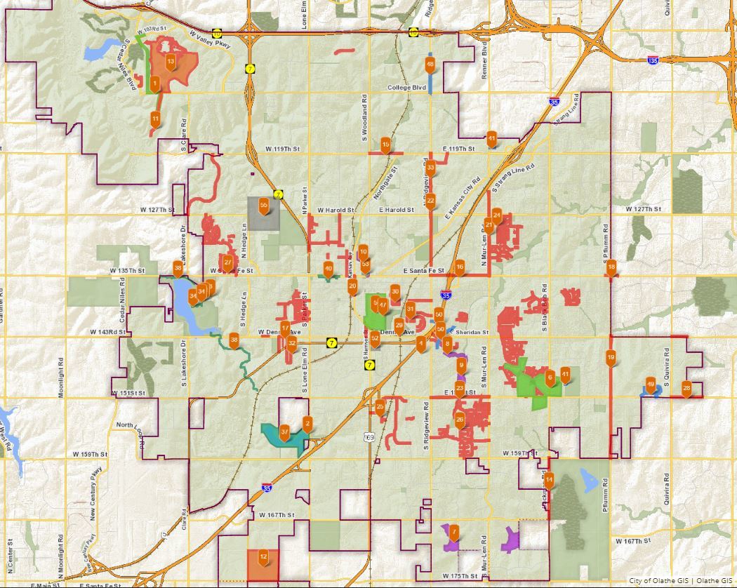 Olathe CIP map