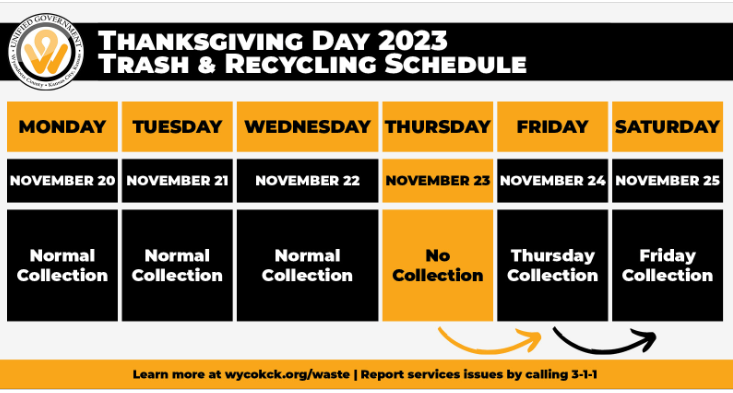 Trash Collection Schedule 2023