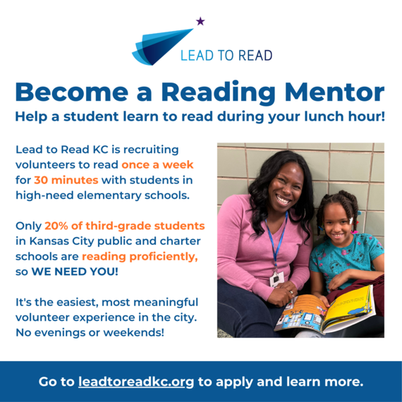 Volunteers needed for KC Lead to Read