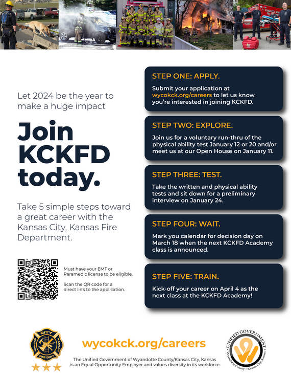 KCKFD Recruitment April 2024 Academy