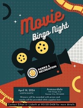 Movie Bingo Night April 2024