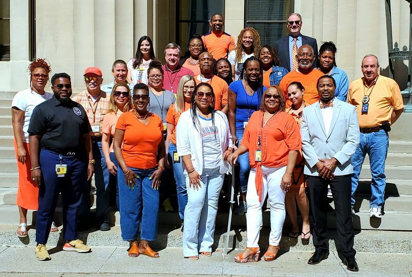 Gun Violence Awareness Day Photo in front of the Court House 