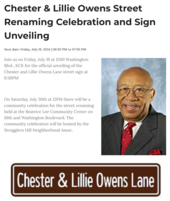 Chester Owens Events 