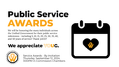 Public Service Awards Thursday, September 12 at 3PM
