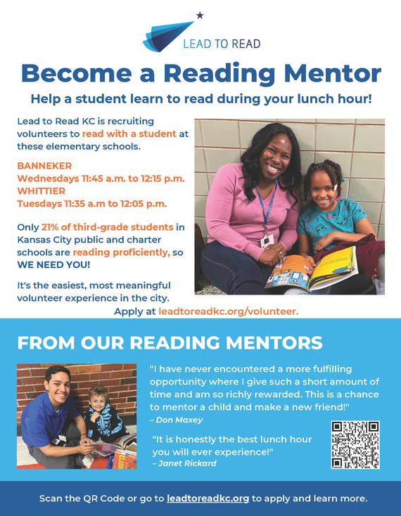 Lead to Read Volunteer information 2024