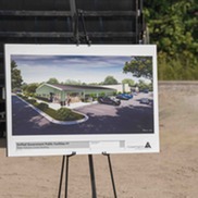 Architectural rendering of sewer maintenance facility