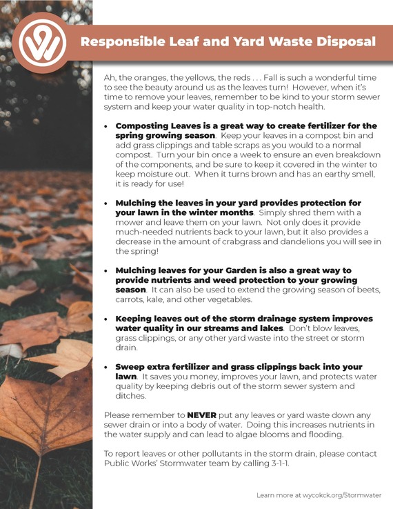 Responsible Leaf Disposal