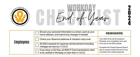 2024 Workday Year-End Checklist