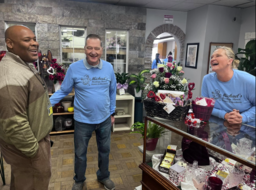 Mayor visits Flower Shop