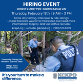KCKPD Hiring Event