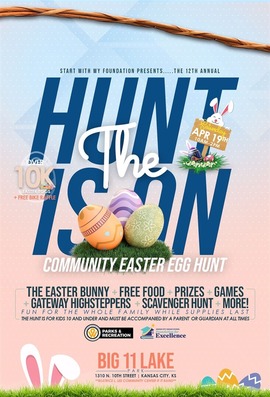 Easter Hunt Celebration flyer 2025