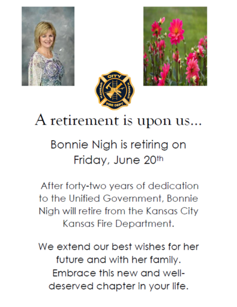 KCKPD Retirement Announcement 2025 