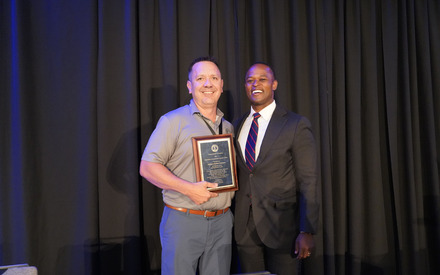 General Cameron and Rob Sanders, the Commonwealth’s Attorney Office of the Year award winner